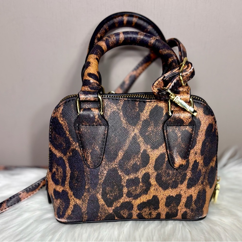 STEVE MADDEN Mini Leopard Satchel - Picture 7 of 7